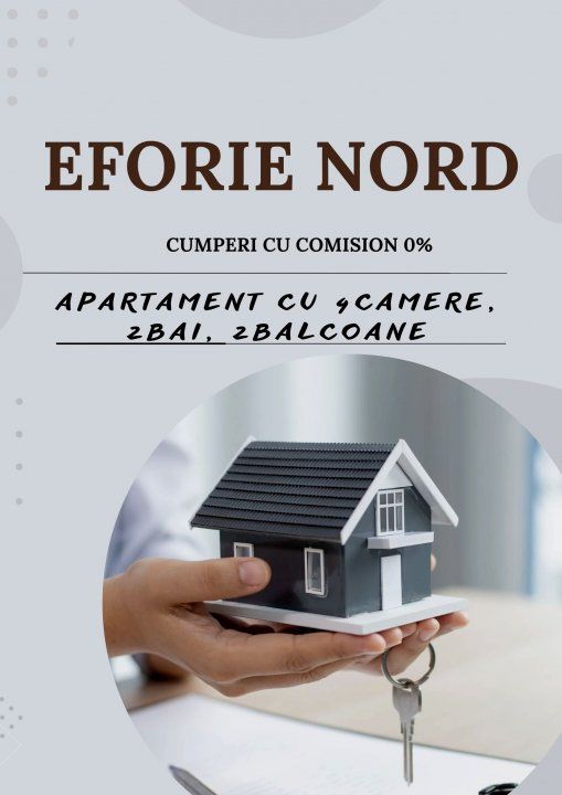 EFORIE NORD- apartament cu 4 camere la etajul 1, cu 2 gr sanitare, 2 balcoane – fotografia 1 din 11
