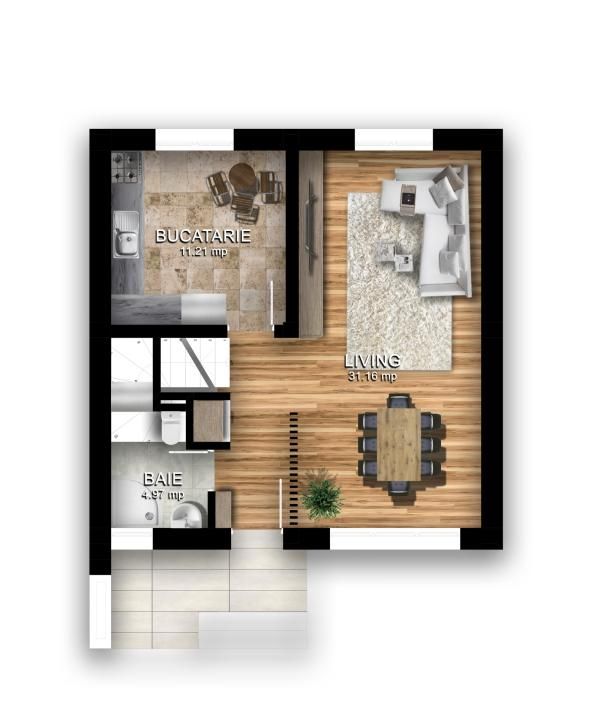 TVA inclus | Case noi cu 5 camere în Trivale, str. Campului | Dormitor la Parter – fotografia 2 din 8