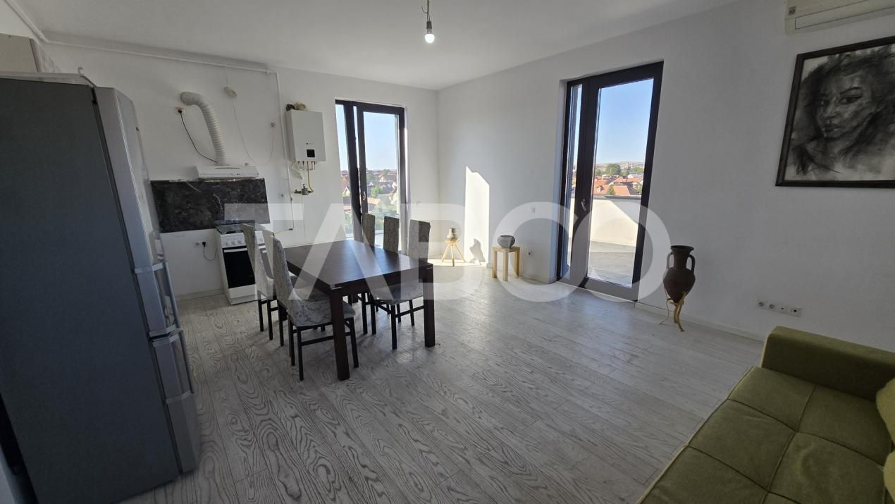 Penthouse de inchiriat 3 camere 2 bai si terasa de 107mp in Piata Cluj – fotografia 7 din 14