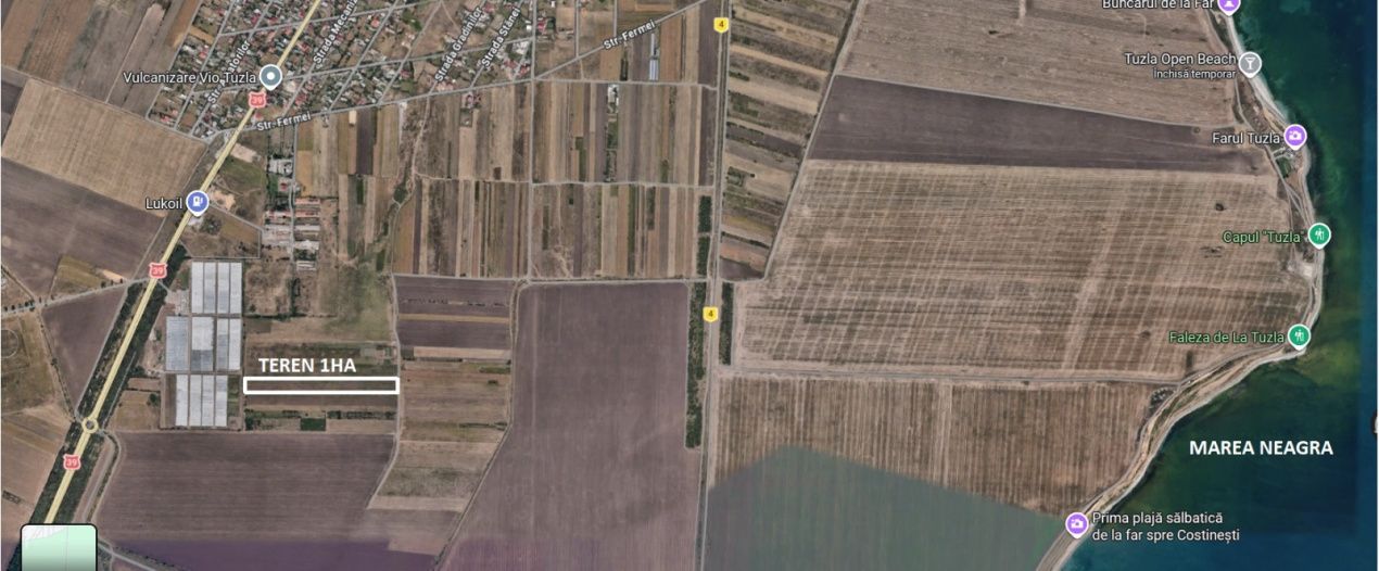 Investitie ,teren 1 Ha Tuzla lipit de intravilan , zona sere – fotografia 2 din 2