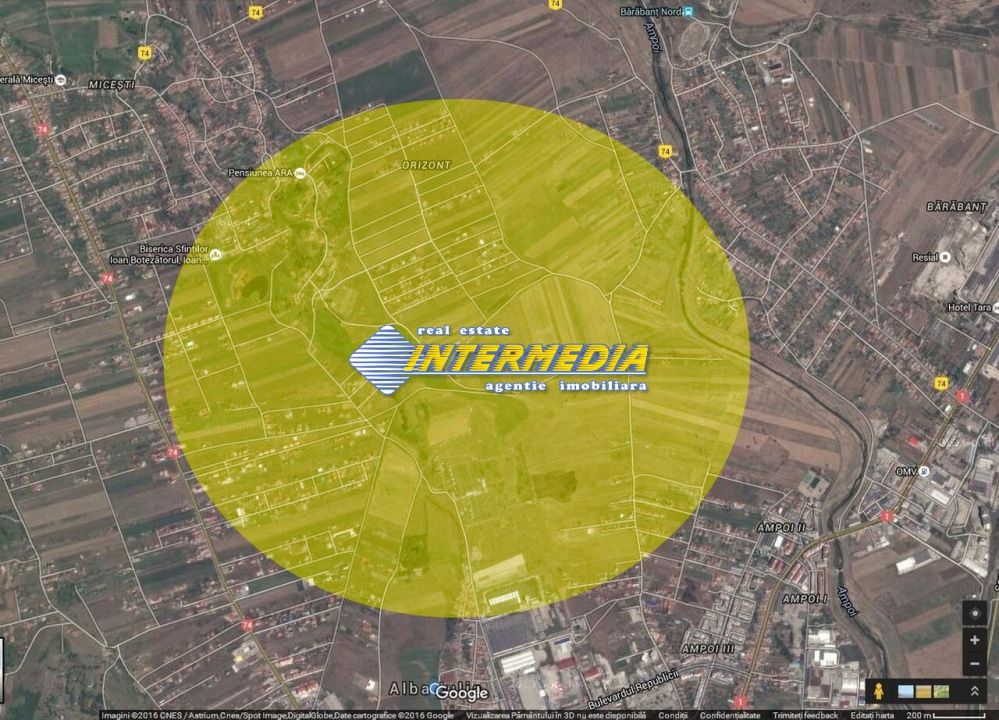 Teren de vanzare 1936 mp. Alba Iulia zona Centru toate utilitatile – fotografia 5 din 6