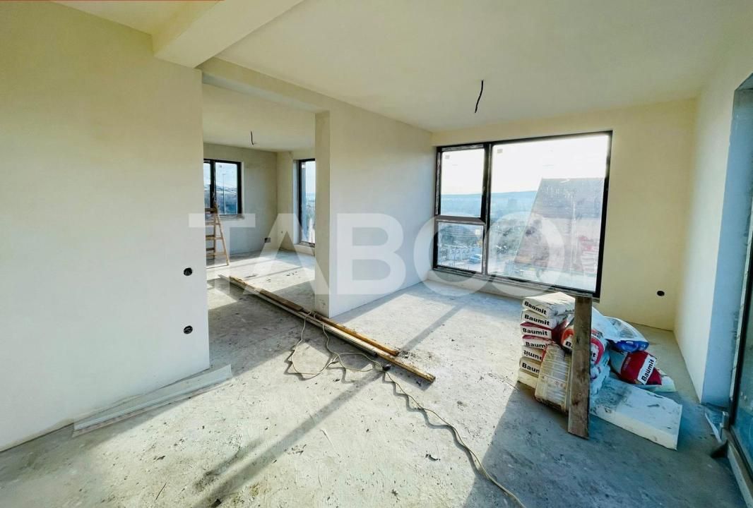 De vanzare duplex semifinisat cu 2 garaje in cartierul Dambul Rotund – fotografia 1 din 9