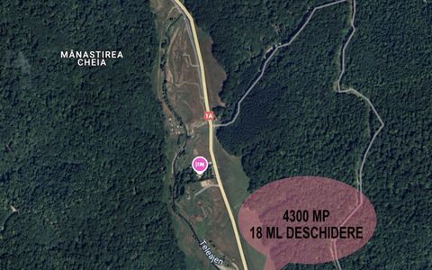 Teren extravilan de vânzare în Cheia – 4.300 mp, amplasare unică,