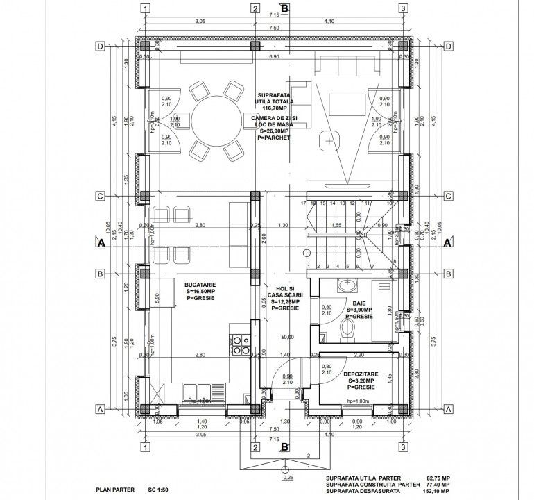 Casa 4 camere de vanzare 117 mpu teren liber 230mp Sibiu in Sura Mica – fotografia 5 din 7