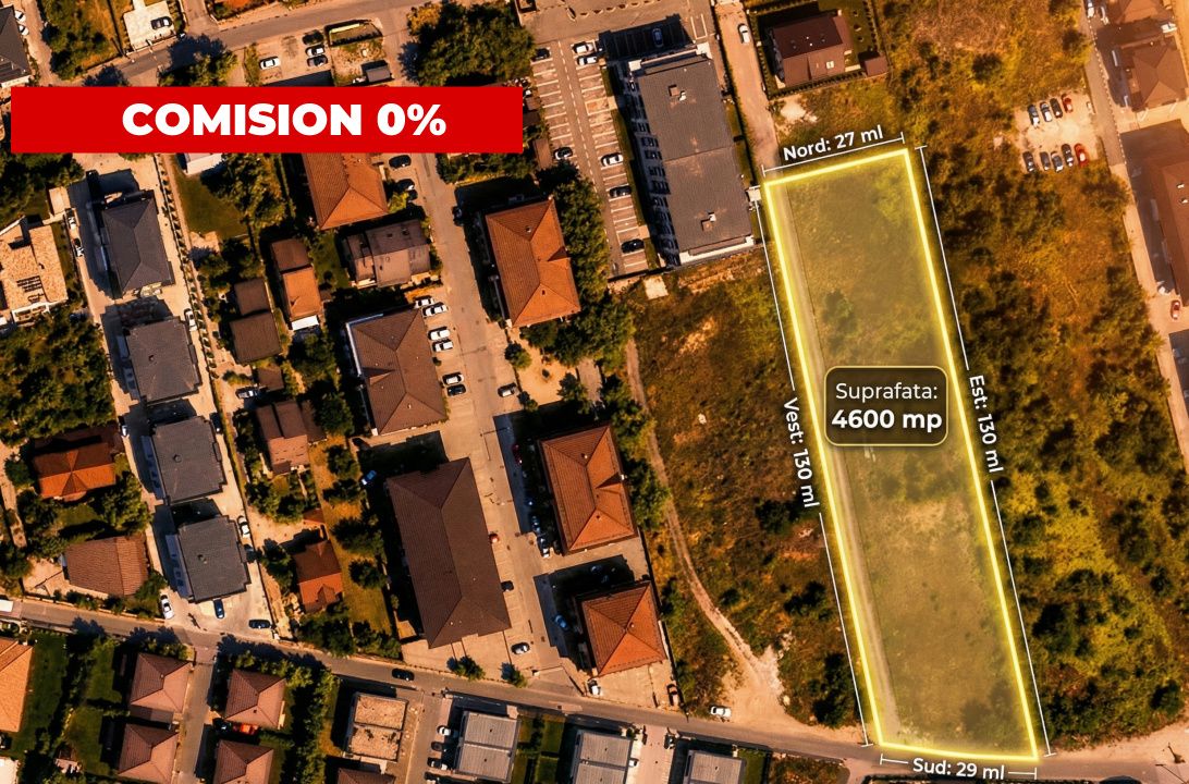 ✨Oportunitate Investiție:Teren 4.600 mp | Otopeni-Oașului | Ideal Proiect P+2+M✨ – fotografia 1 din 5