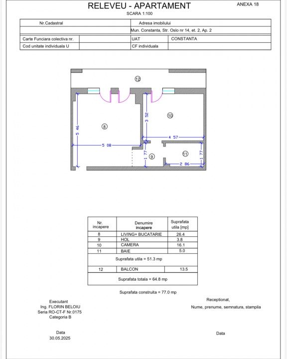 Apartament 2 camere Tomis Plus - Bloc NOU – fotografia 6 din 18