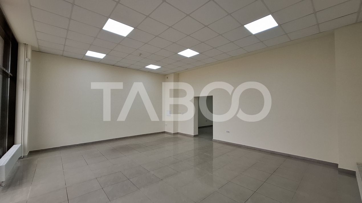 Spatiu comercial cu 2 camere 132 mpu parter cu vad auto Turnisor Sibiu – fotografia 1 din 6