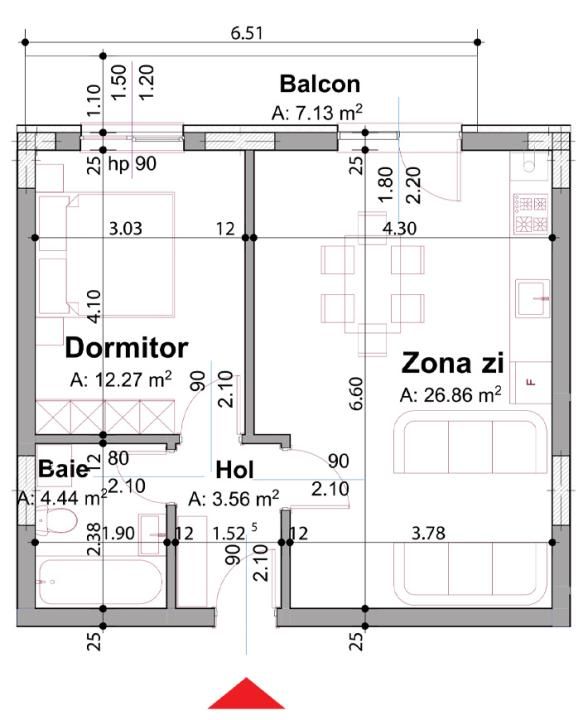 TVA inclus | Apartament tip studio cu 2 camere | Arena Trivale | Finalizat – fotografia 14 din 14