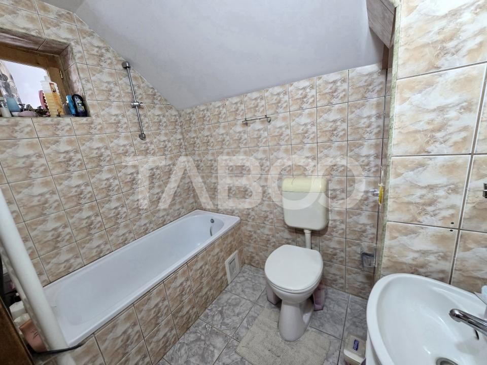 Casa mobilata de vanzare 150 mpu teren 450 mp garaj Piata Cluj Sibiu – fotografia 19 din 22
