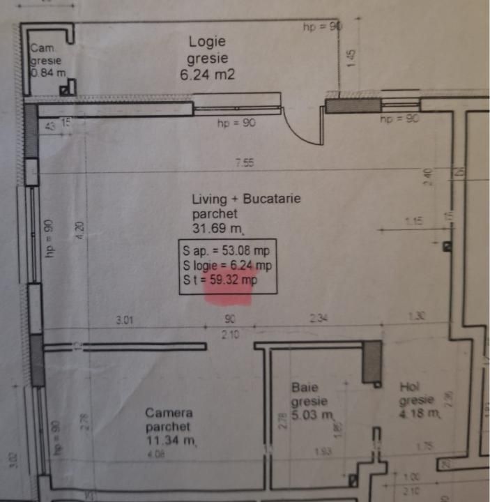 Apartament  2 camere, 53 mp, etaj intermediar, lift, MODERN, zona Metro! – fotografia 8 din 8