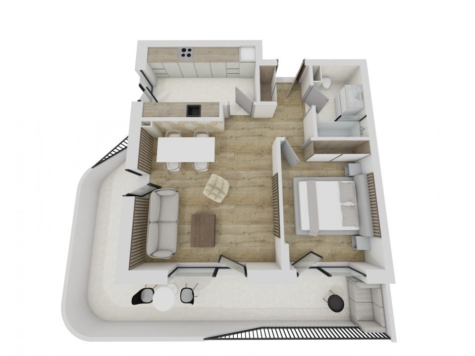 Apartament semifinisat 2 camere Eroilor Florești – fotografia 1 din 1