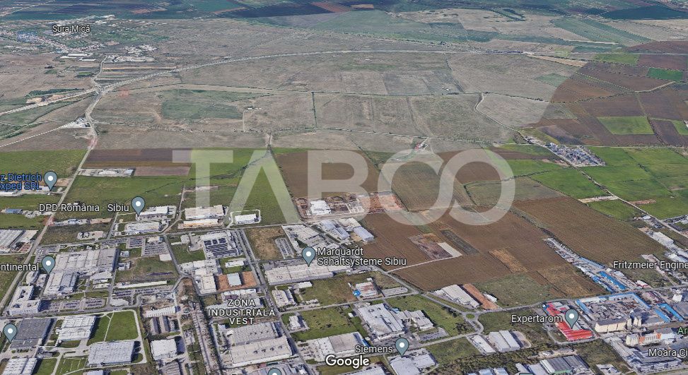 Teren intravilan de vanzare 10.000 mp in zona Industriala Vest Sibiu – fotografia 1 din 5