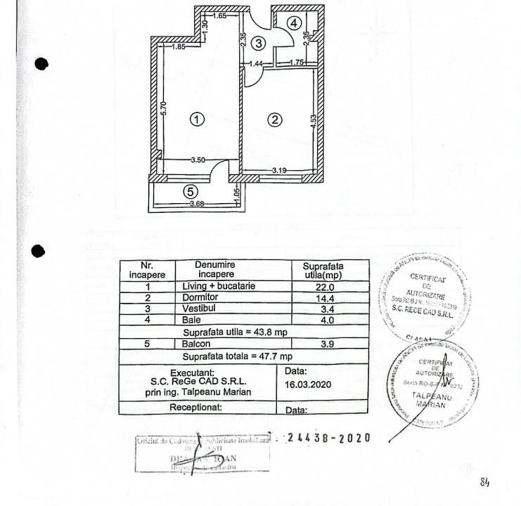 2 Camere - 47 m.p | Et.4/4 Lift | Bloc Nou - Zona Theodor Pallady – fotografia 9 din 9
