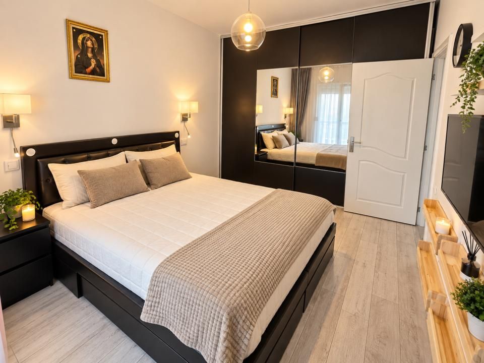 APARTAMENT 2 CAMERE| 70 MP | 1 LOC de PARCARE | DOTĂRI SMART | VEDERE PISCINA – fotografia 9 din 14