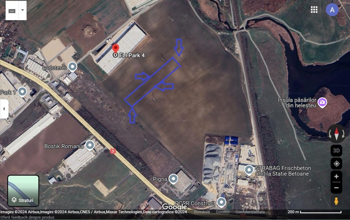 Teren industrial de vanzare 13.999 mp zona Eli Park Buftea – fotografia 2 din 6