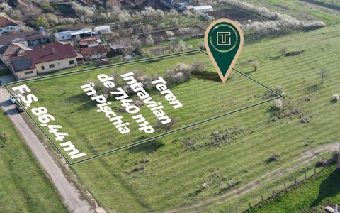 Teren intravilan de 7.140 mp, cu F.S. de 86,44 ml in Pischia