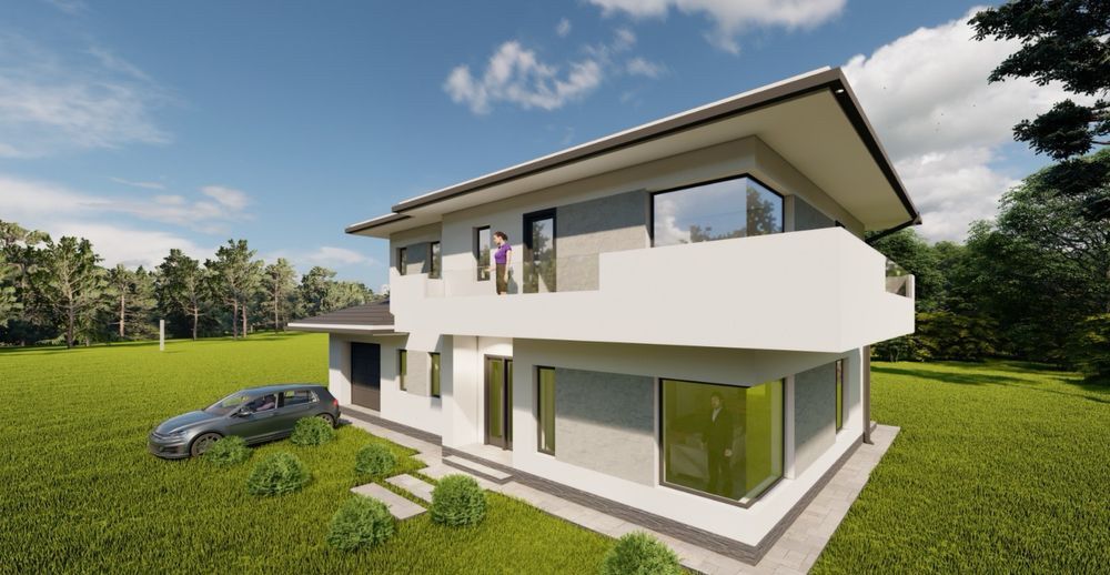 Casa unifamiliala 140mpu cu garaj la intrare in Chinteni – fotografia 9 din 22