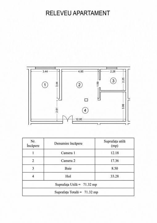 Apartament 3 camere de vanzare | Techirghiol | Langa Cherhanaua Zarguzon – fotografia 7 din 12