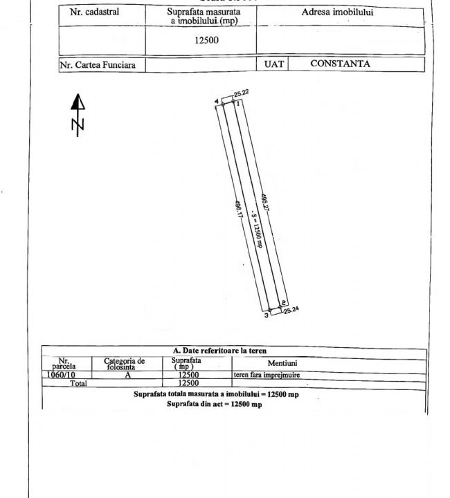 Teren de vânzare | Sere - Heliport, Constanța | Ideal investiție – fotografia 1 din 1