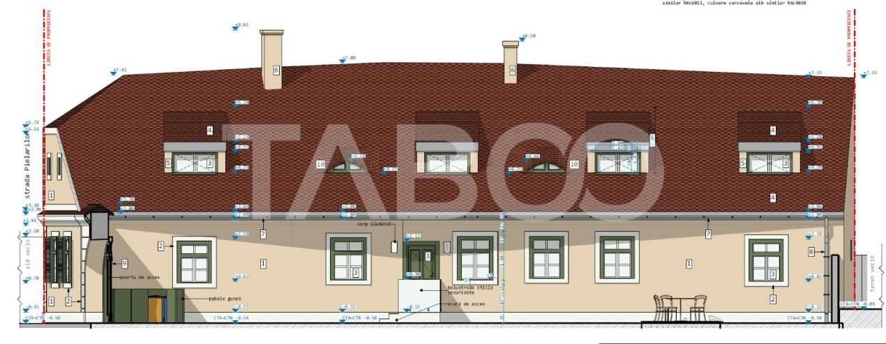 Proiect autorizat de reabilitare casa individuala in centrul Sibiului – fotografia 6 din 9