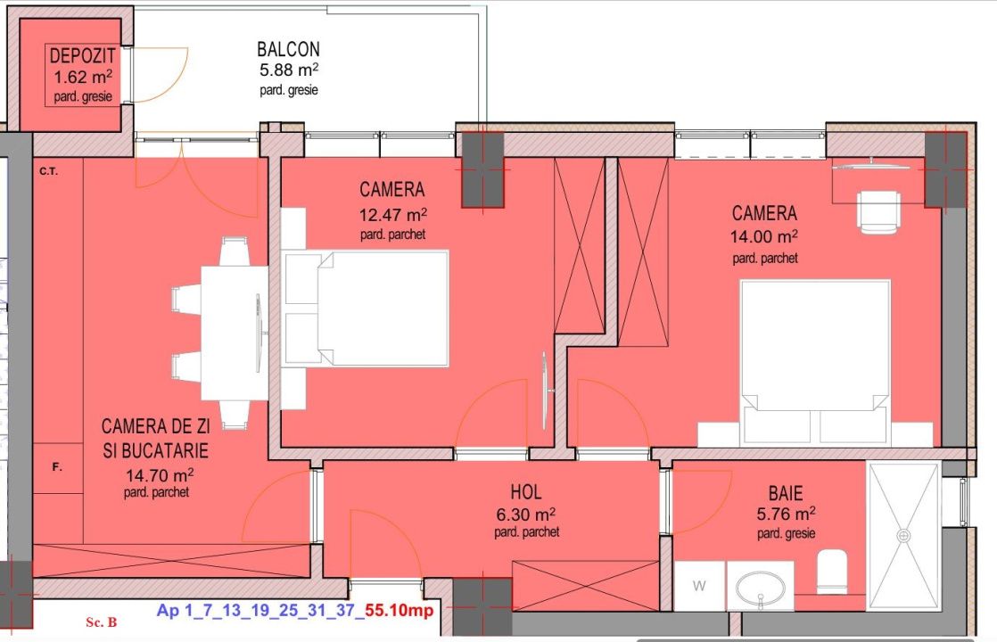 Apartament 3 camere - zona Dedeman Sibiu – fotografia 1 din 1