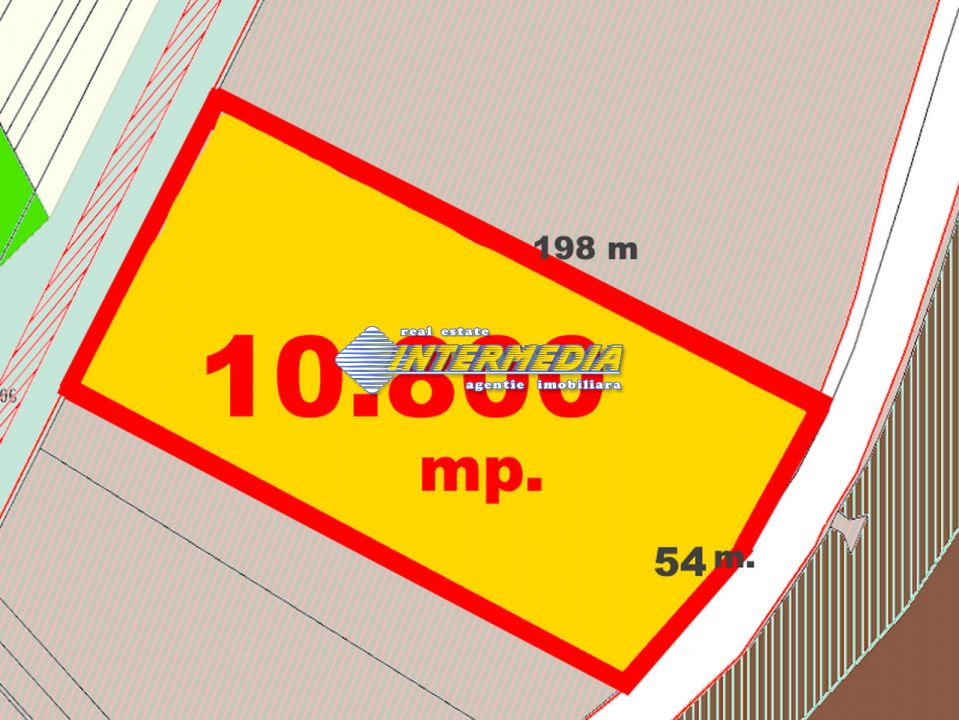 Teren Intravilan 10.800 mp Zona PUZ aprobat hale Birouri Iesire Alba spre Sebes – fotografia 1 din 3