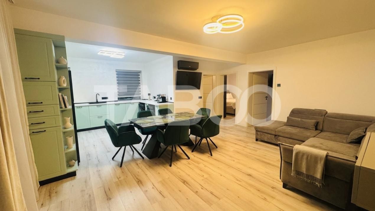 Apartament modern 3 camere de vanzare mobilat utilat 2 locuri parcare – fotografia 1 din 13