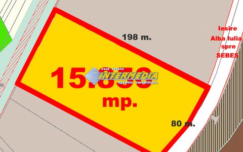Teren Intravilan 15.853 mp Construire Hala Birouri Iesire Alba Iulia spre Sebes