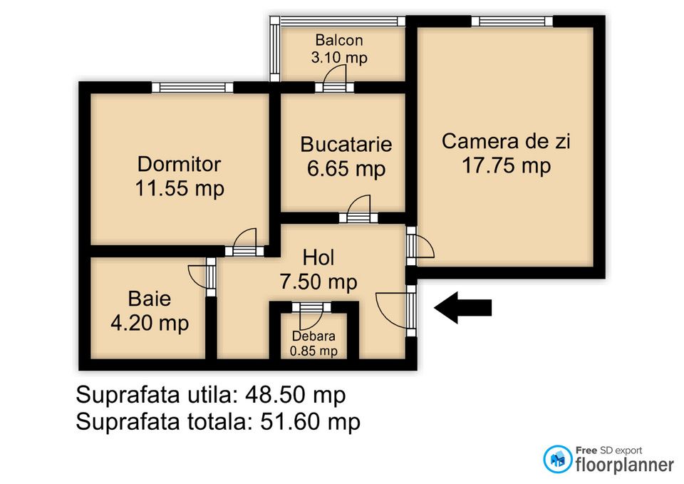 Apartament 2 camere de vanzare in Faleza Nord langa restaurantul Reyna – fotografia 18 din 18
