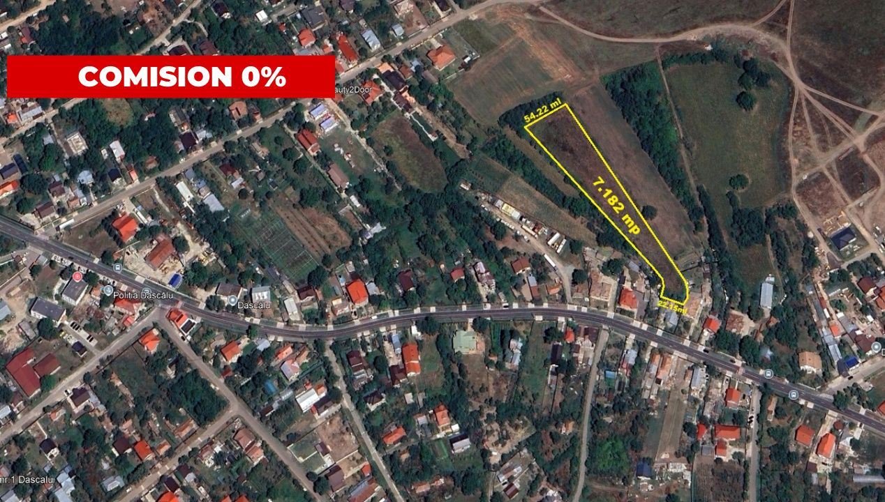 Dascălu -Teren intravilan arabil 7.182 mp – fotografia 1 din 13