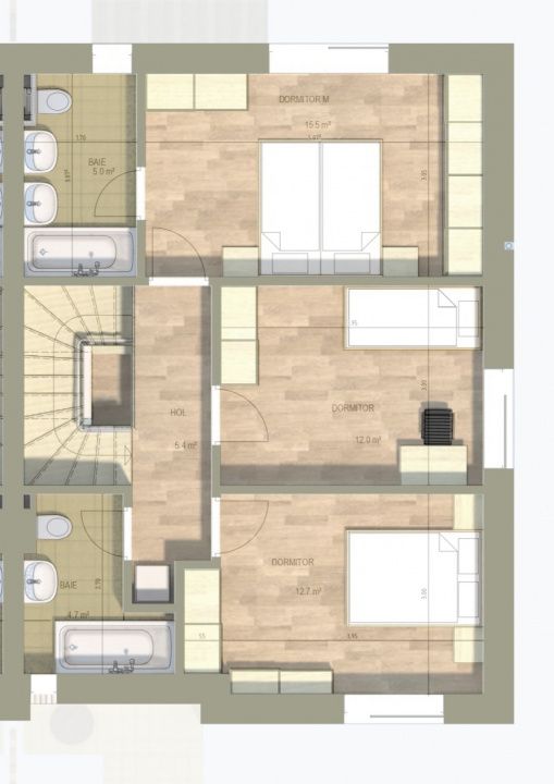 Vile moderne tip duplex – 10 min Metrou Otopeni/Odăi – fotografia 13 din 14