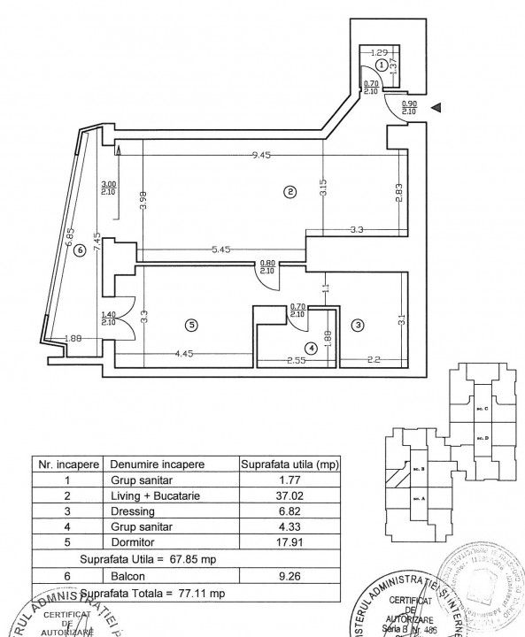 700e+TVA Apartament 2 camere, dressing, 2 bai si parcare! UpGround M. Pipera – fotografia 10 din 10