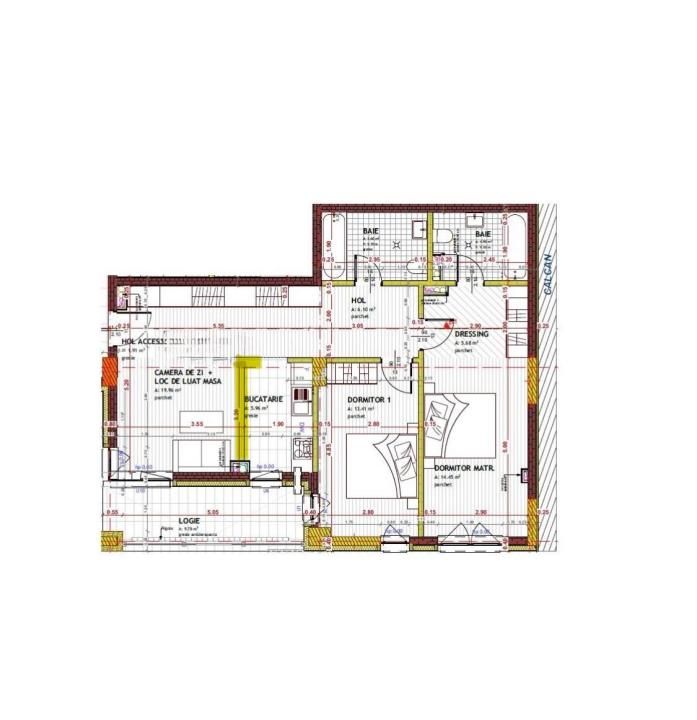 Apartament semifinisat cu 4 camere | 80 mp | locuință sau spațiu comercial – fotografia 3 din 4