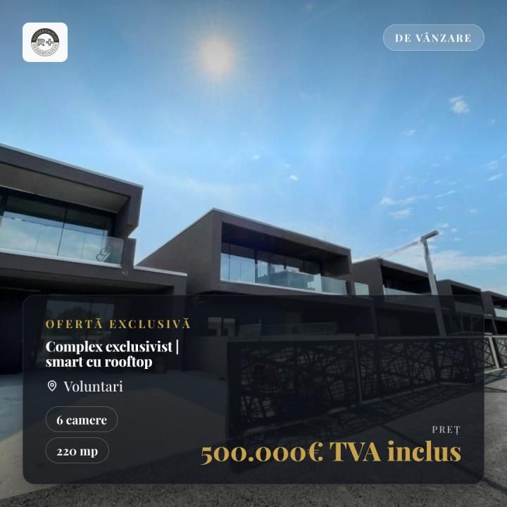 Complex rezidențial exclusivist | Vila 6 camere smart cu rooftop – fotografia 1 din 35