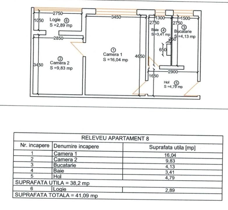 OCAZIE- Apartament 2 camere, etaj 1, 38 mp utili - Girocului – fotografia 10 din 10