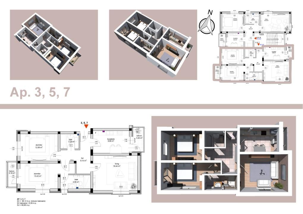 TVA inclus | Apartament 2 Camere Trivale | 57 mp | Bloc NOU – fotografia 41 din 43