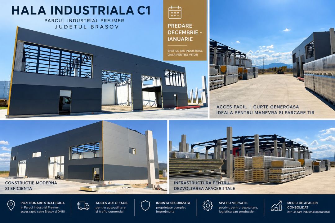 Hala industriala, constructie noua, prima inchiriere – fotografia 1 din 16