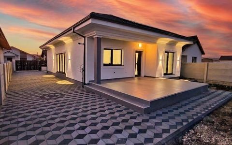 Casa moderna pe parter, 4 camere, 423 mp teren, confort si intimitate