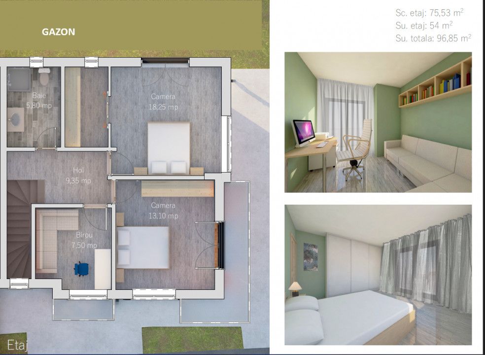 Casa duplex de vanzare, 200 mp teren, zona Catanelor! – fotografia 3 din 3