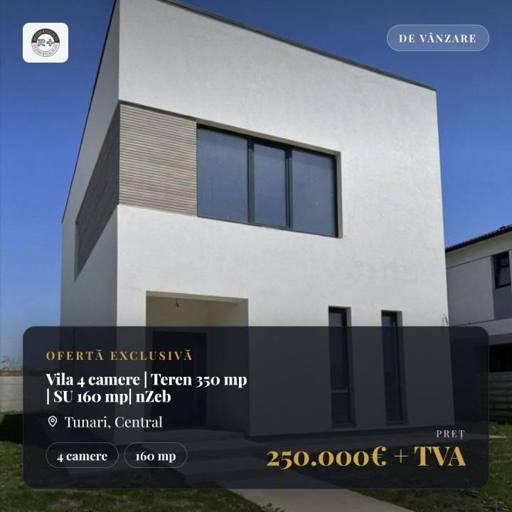 Vila 4 camere | Teren 350 mp | SU 160 mp| nZeb – fotografia 1 din 14