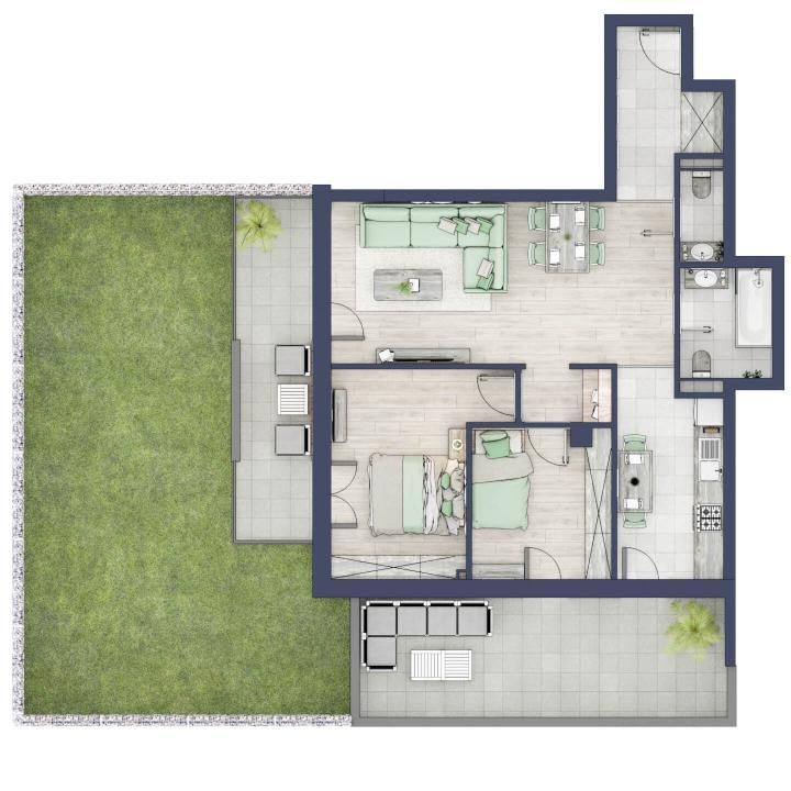 Apartament 3 camere, Parter, intabulare vara 2026 – fotografia 6 din 7