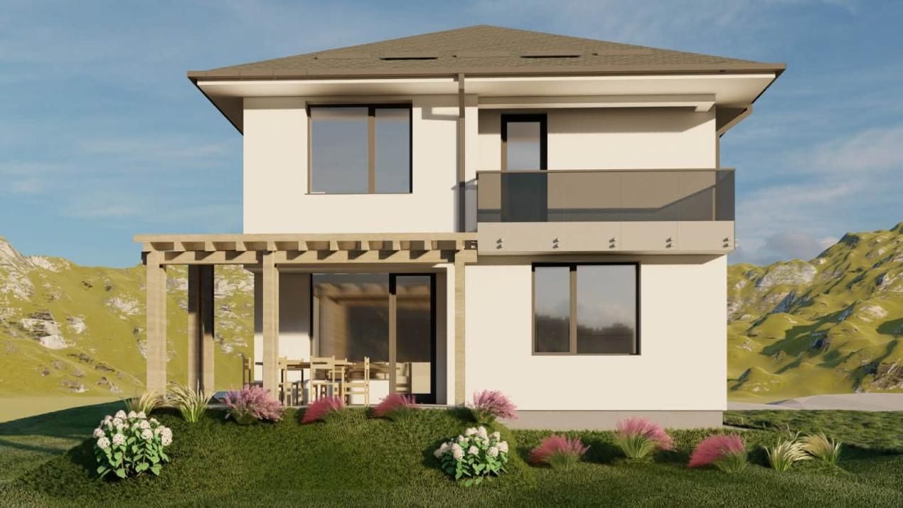 Casă individuală NZEB | Intrare Chinteni | 5 camere | Teren 500 mp – fotografia 2 din 5