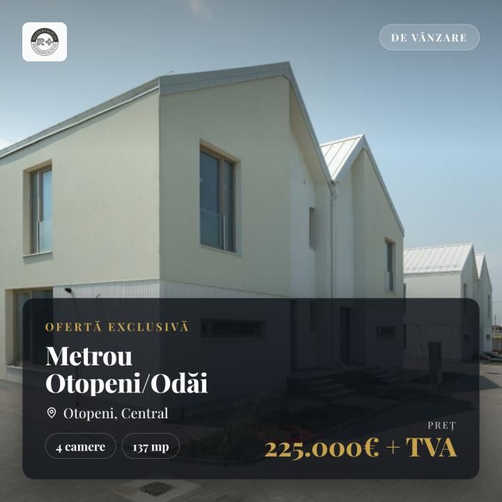 Vile moderne tip duplex – 10 min Metrou Otopeni/Odăi – fotografia 1 din 14