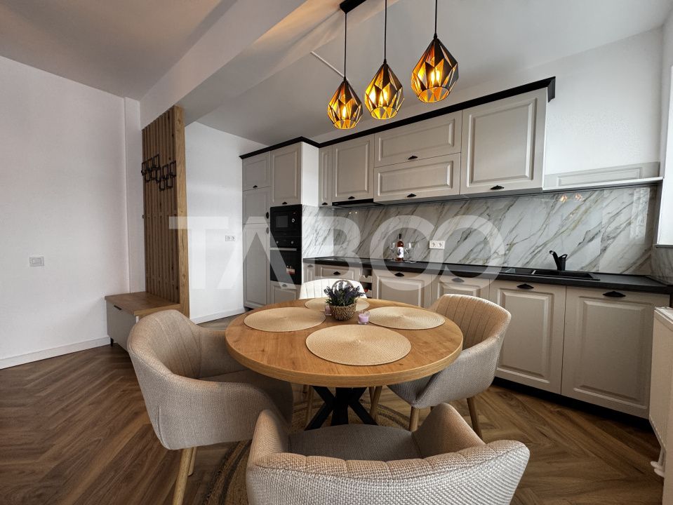 Apartament de lux cu 2 camere 60 mpu plus balcon etaj 3 Rahovei Sibiu – fotografia 3 din 10