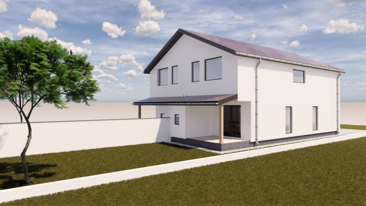 Duplex cu 4 camere, 100 mp utili, 10 mp terasa, 305 mp teren  - Sag – fotografia 2 din 5