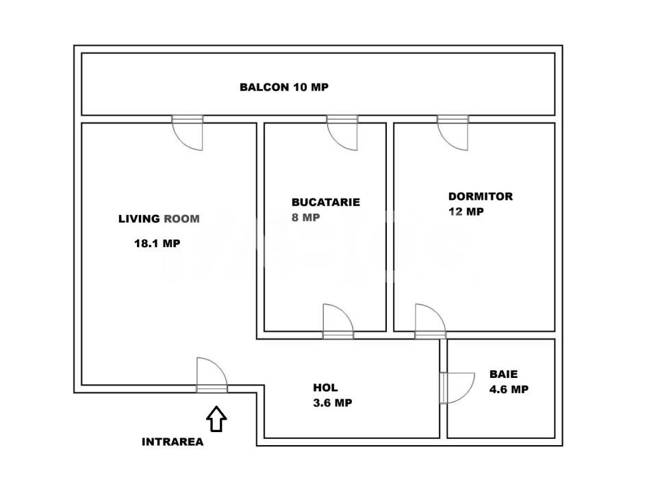 Apartament decomandat de vanzare 2 camere etaj 1 lift balcon bloc nou – fotografia 6 din 14