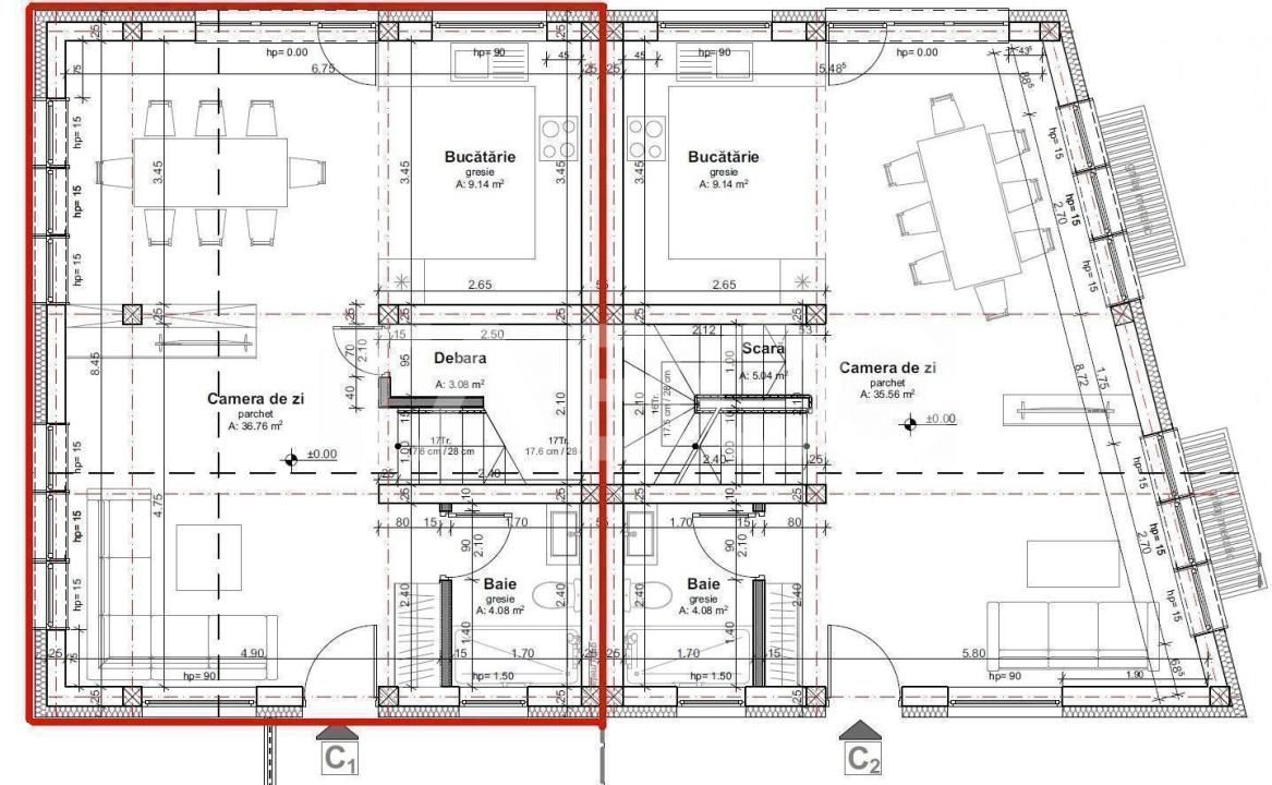 Duplex de vanzare Comision 0% in cartierul Dambul Rotund – fotografia 8 din 9