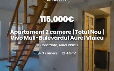 Apartament 2 camere | Totul Nou | Vivo Mall-Bulevardul Aurel Vlaicu