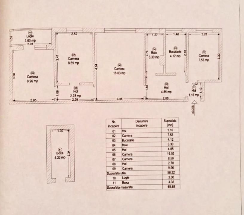 COMISION 0% - Apartament cu 4 camere, 58 mp utili, etaj 3 - zona Dacia – fotografia 9 din 9