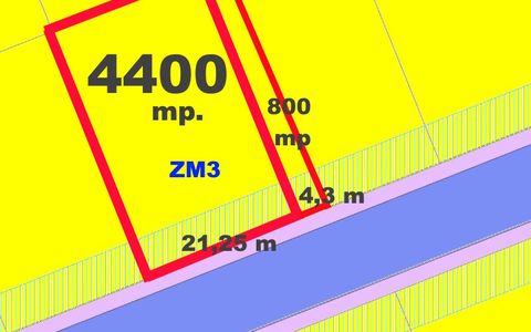 Vanzare Teren Intravilan 4400 mp CETATE Stadion, D+P+4 la asfalt toate utilitati